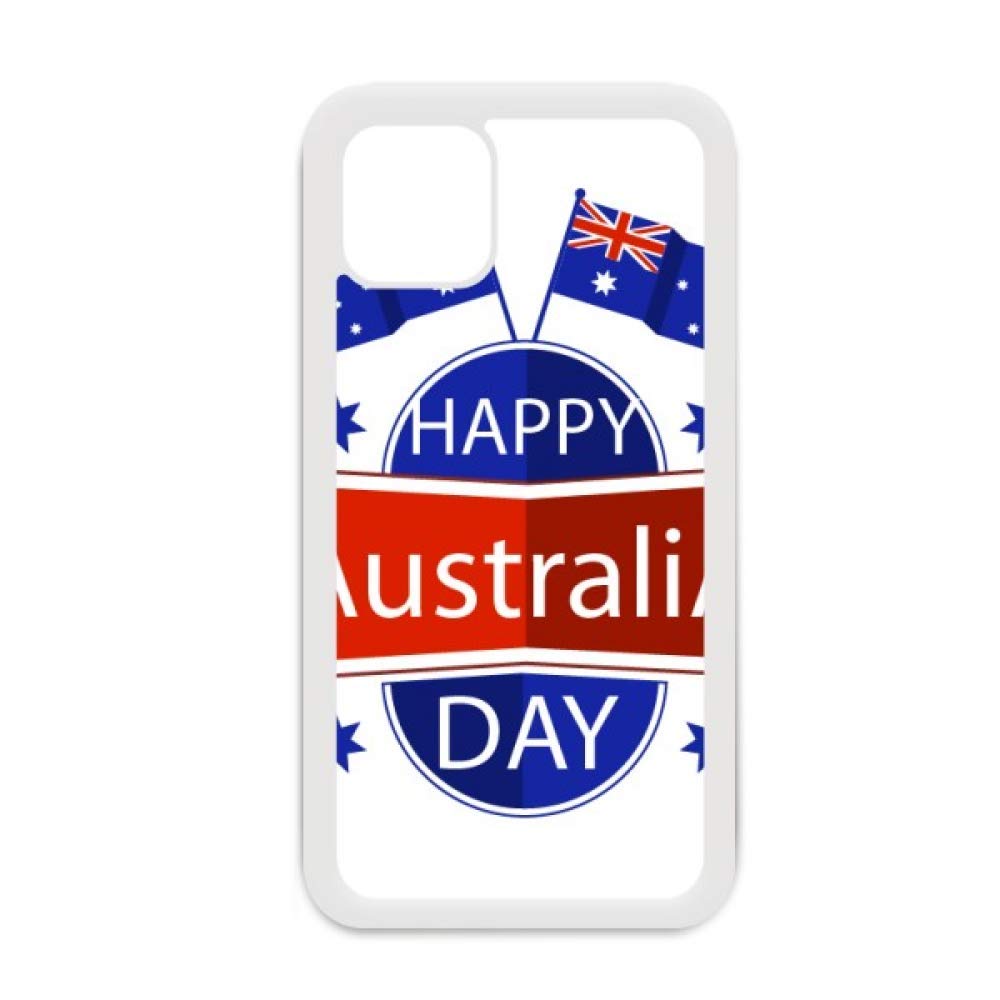 Coque de protection iPhone 12 Pro Max drapeau australien blanc et souple