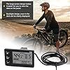 S866 Electric Bicycle LCD Display Meter, 24V 36V 48V E Bike Display Meter Control Panel with SM Plug for Electric Scooter Modification #3