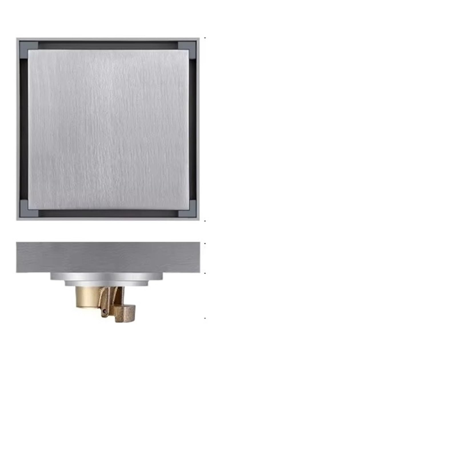 Floor Drain Floor Drain For Bathroom Thickened Stainless Steel Concealed Odor Proof Modern Style(10x10cm 3.2a)