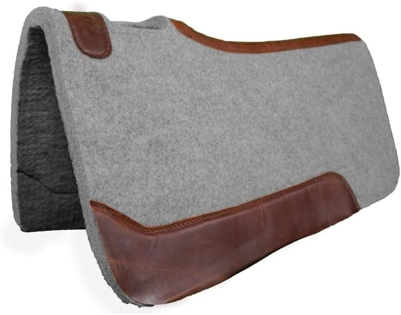 Western horse Felt Sottosella/sottosella sagomato in feltro di lana di alta qualità nelle misure 81,28 x 81,28 cm e 76,2 x 76,2 cm A10 (81,28 x 81,28 cm)