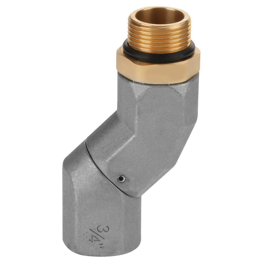 ViaGasaFamido Tuyau de Transfert de Carburant pivotant 360 Connecteur Rotatif Raccord de Pistolet de Carburant Accessoire 3/4 "mâle x 3/4" Femelle pivotant à Plusieurs Plans pour buse de Carburant