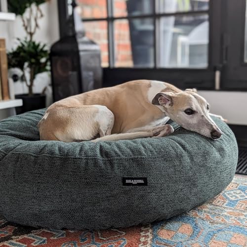 EDEL&SCHNELL Hundebett Wechselbezug grün 90 cm Ersatz Bezug Hundebett Flocke Bezüge für Hundebetten aus robusten Polsterstoff