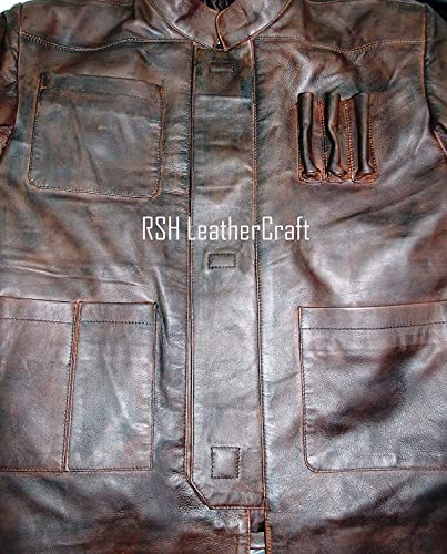 Harrison Ford Distressed Brown Slim Fit Leather Jacket3