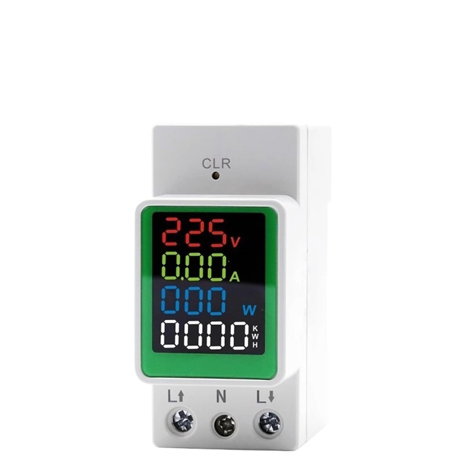 Compteur de rail AC avec écran LCD haute définition pour suivi multi-paramètres précis