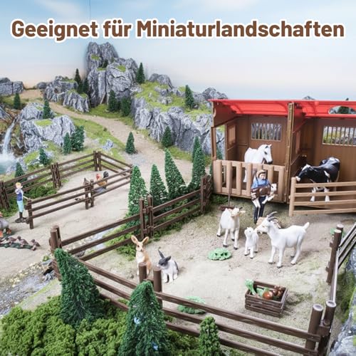 80 Stück Zaun, Zäune,Playmobil Zaun Für Pferde,Kreatives Lernspielzeug, Ideal Für Bauernhof-Szenen Und DIY-Projekte, 9 X 4 X 0,8 cm