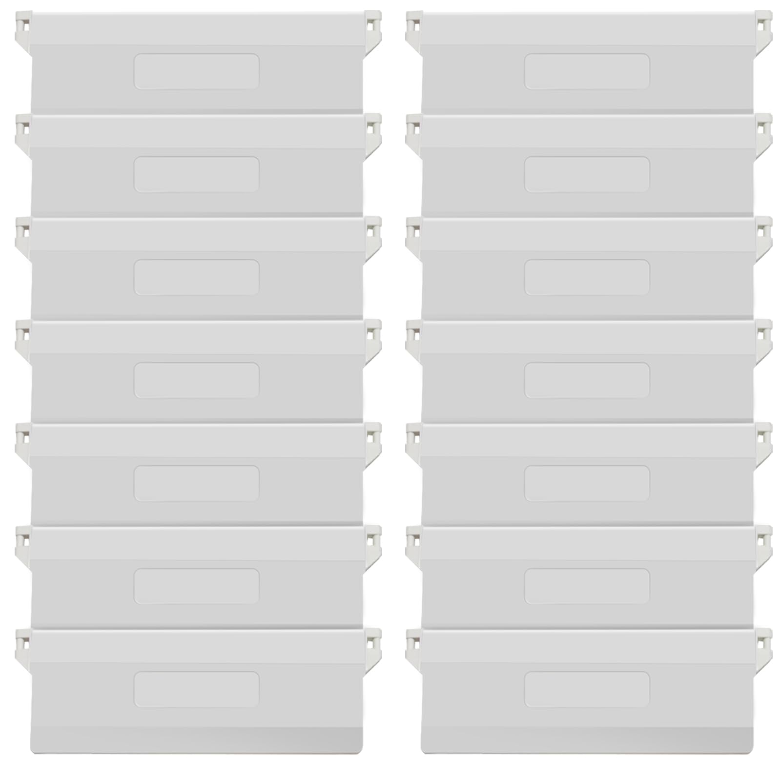 14 Pezzi Tende Verticali a Lamelle Accessori Verticali Ciechi 127 mm | Tende a Lamelle Verticali con Pes per Tende Verticali per Ricambi per Ricambio Lamelle Bianco