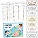 EZdhuawuse Reward Bucks Charts for Kids - Back to School Gifts 633P Good Behavior Boho Reward Chore Chart for Boys Girls, Family Housework Plan Earn Spend Props, Parent Child Play Game List