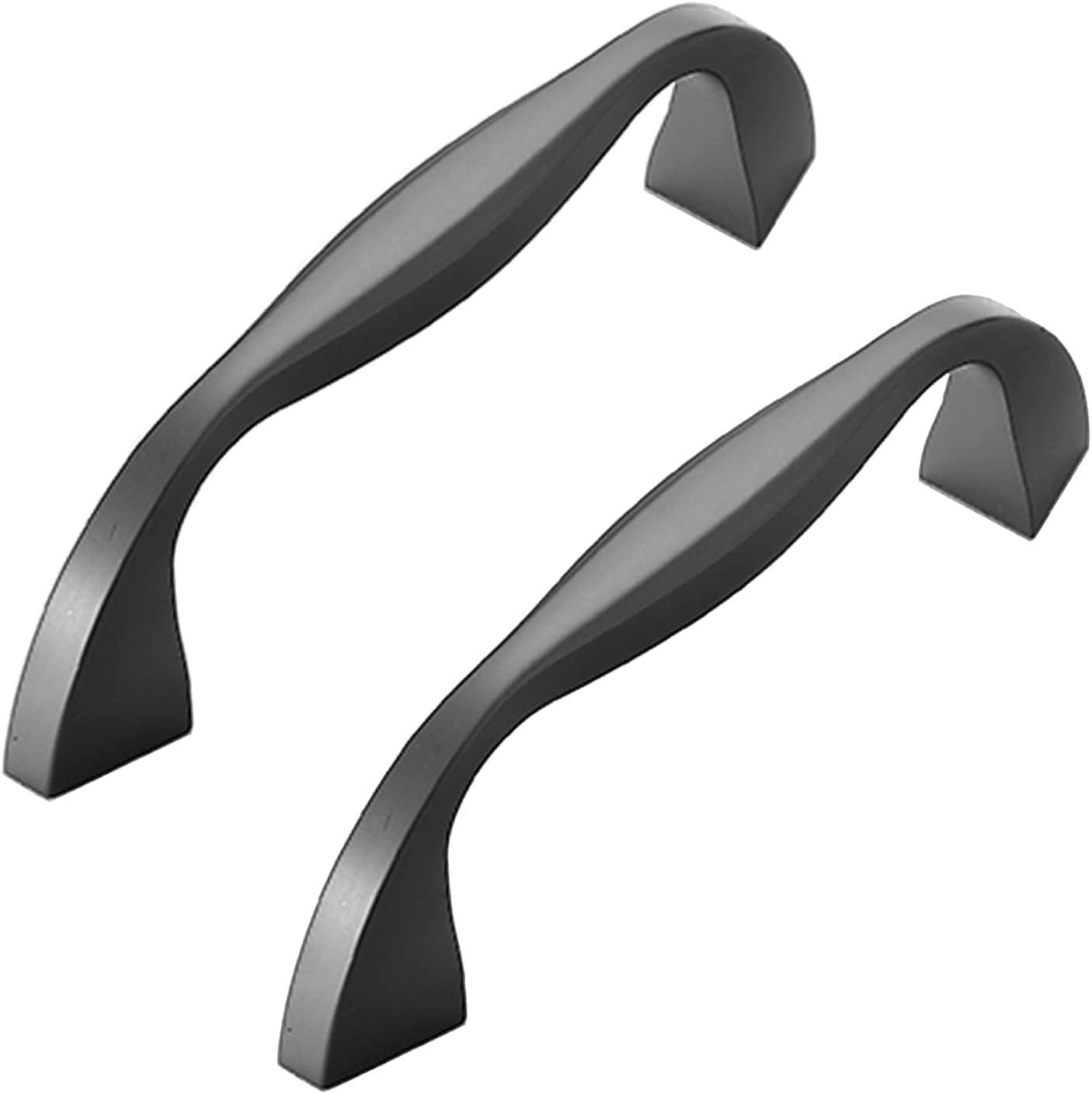 YATUOPNG Furniture Drawer Pulls-Door Cupboard Knobs-2 Pieces Door Handles Black Zinc Alloy Kitchen Handle Wardrobe Knobs Dressers