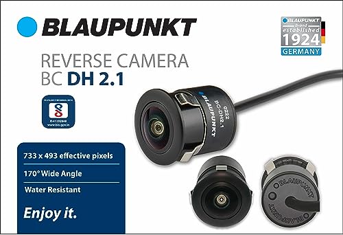 Image of BLAUPUNKT DH 2.1 SD Car Reverse Parking Camera (Bumper) with SD Picture Quality, Pixels- 733 x 493 60HZ, 170˚Wide Angle, Water Resistant, Sensor- CMOS, Compatible with SD (NTSC) Install