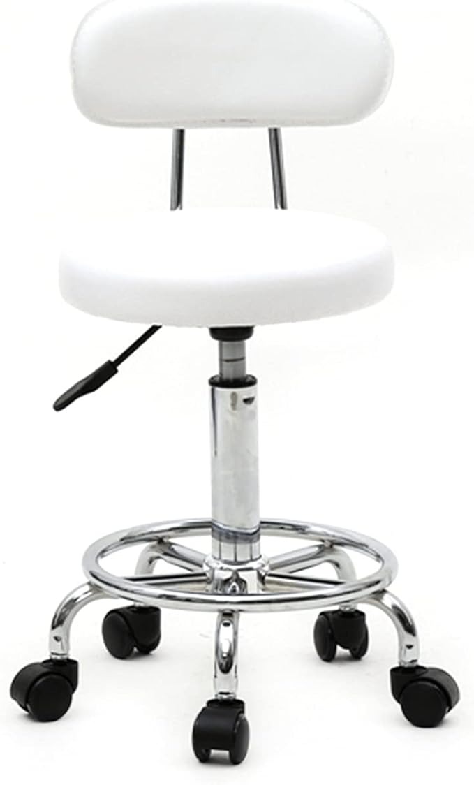 HomVent Stool with Wheels, Esthetician Lash Tech Pedicure