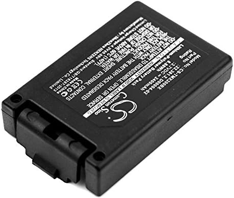Cameron Sino Battery for Teleradio TG-TXMNL, Transmitter Tele Radio TG-TXMN PN:Teleradio 22.381.2, D00004-02, M245060 2400mAh / 8.88Wh