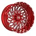 TIS 561RM Gloss Red Milled 22x12 6x135 / 6x5.5-44mm (561RM-2226844)
