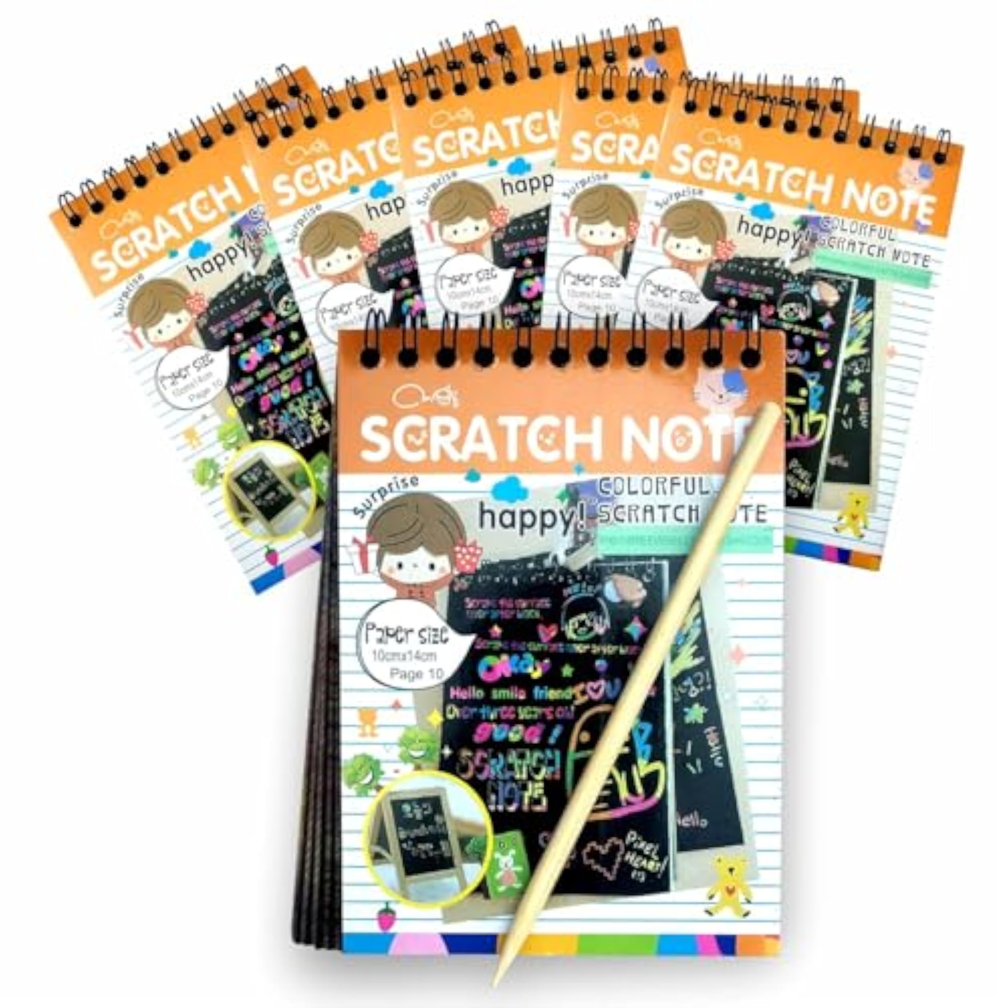 6 Pcs Scratch Book for Kids, Magic Book for Birthday Return Gifts