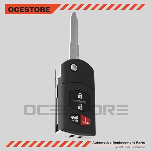 Miniatura 3 de 313.8Mhz - Llavero de automóvil sin llave KPU41788 4-btn compatible con MZD 6 2005-2008 2005-2008 MZD RX-8 4D63 80Bit Smart Chip Entry Car Keys Fob