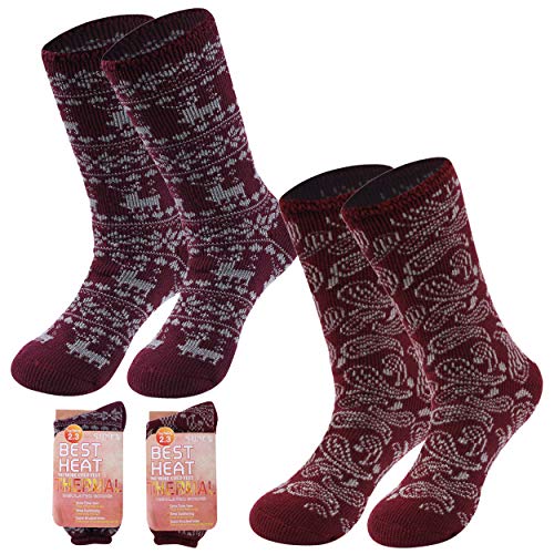 Heavy Thermal Socks, Sunew Womens Arctic Cold Weather Outdoor Warm Thick Heated Trapping