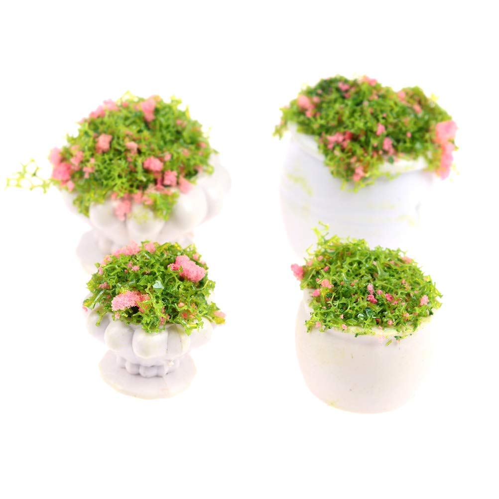 1;12 Scala Cactus in un vaso Dolls House Giardino in