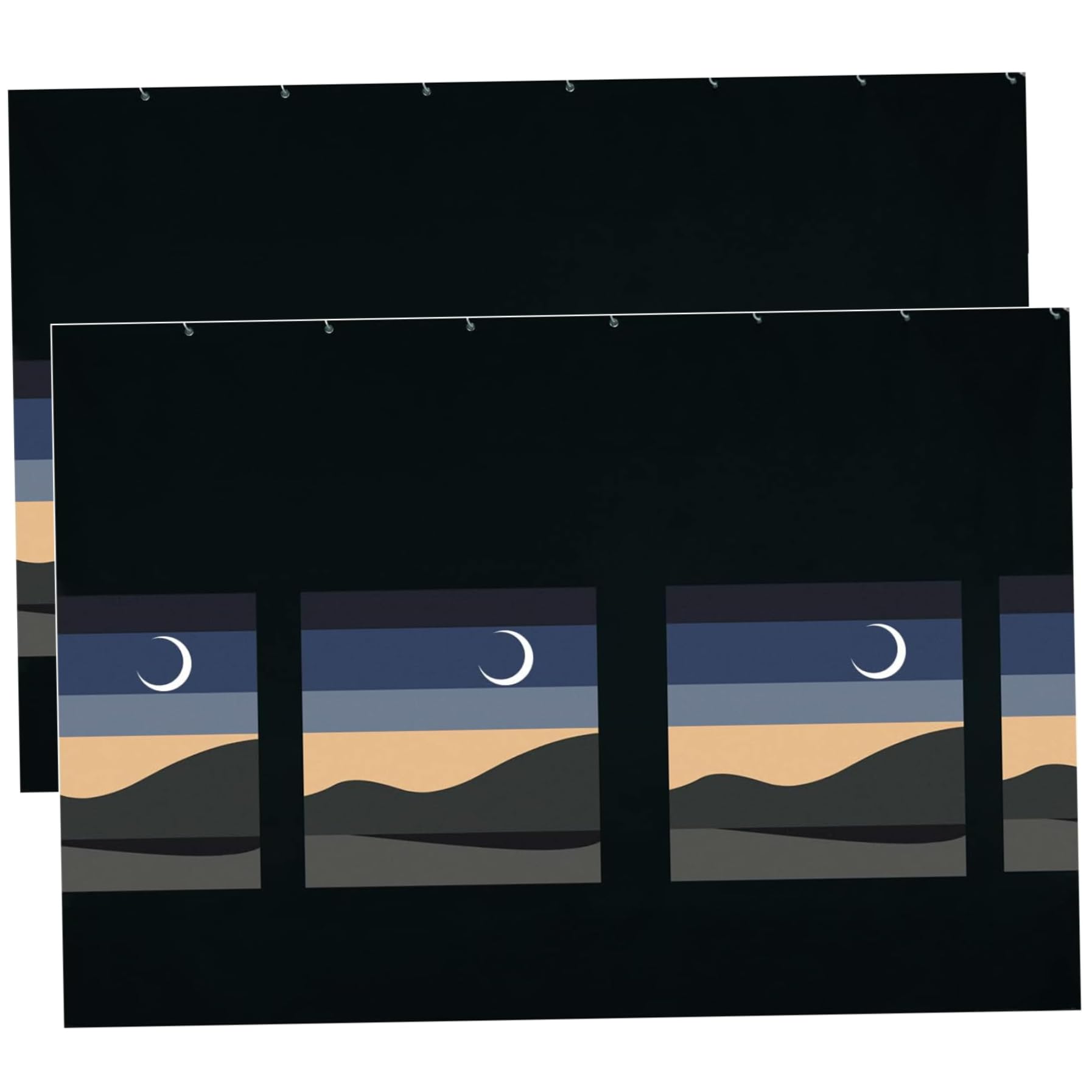 Tende da Letto a Castello, 2 Pannelli 79x59 Tende da Letto a soppalco Notturno alla Luce della Leggera con