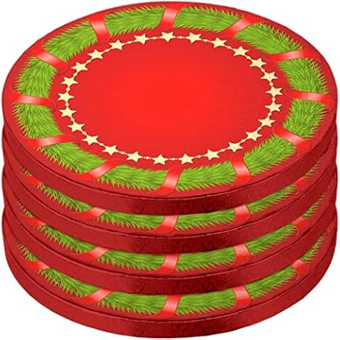 12 Inch Cake Boards - 4Pack Cake Drums 12 Inch Dia - Disposable Christmas Cake Board Circles - Reusable Round Cake Boards - Cake Base Cardboard Cake Rounds - Cake Decorating Supplies & Baking Supplies Cover
