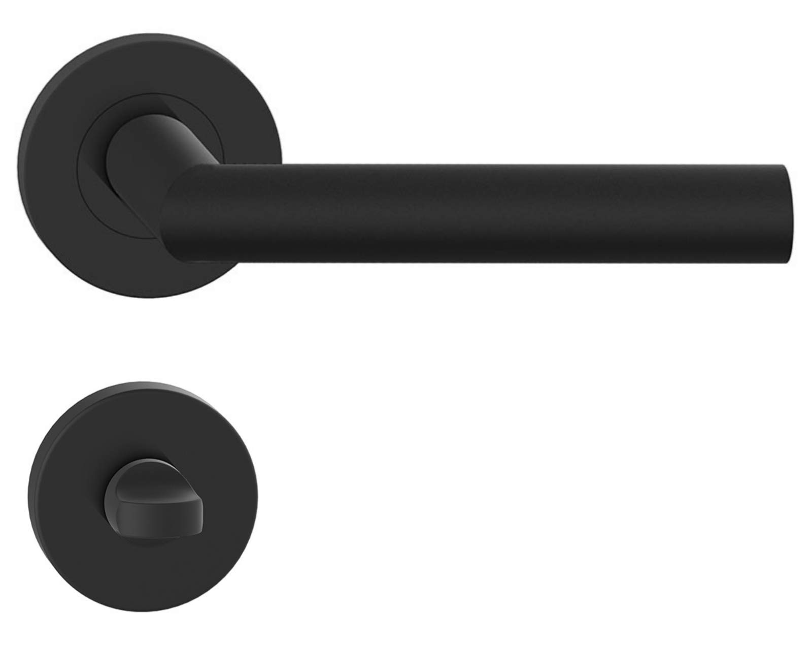 Sellon24® Poignée De Porte Interieur - BB WC PZ - Plaque Courte