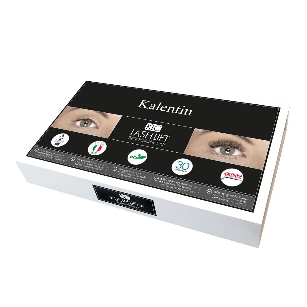 KIT LAMINAZIONE CIGLIA E TINTURA SOPRACCIGLIA 30/35 APPLICAZIONI KALENTIN