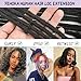 Human Hair Loc Extensions 6 Inch 30 Str Dreadlock Extension 100% FUll Handmade Dread Extension for Man/Woman/Kids Human Hair Locs Can be Curly and Dyed(0.8cm)