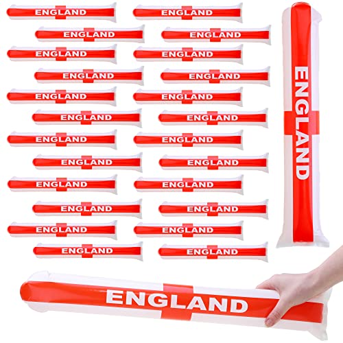 Drapeau de l'Angleterre gonflable de football lot de sticks de supporter pour grand événement