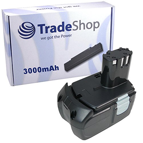 Trade-Shop Batterie Li-ion 18 V 3000 mAh pour HITACHI C18 CJ18 DH18 G18 KC18 RB18 RB18 CR18 DS18 DV18 WH18 WR18 Remplace EB1830 EB1820