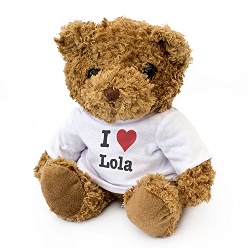NUEVO - I LOVE LOLA - Osito De Peluche - Adorable Lindo - Regalo Obsequio Navidad Cumpleaños