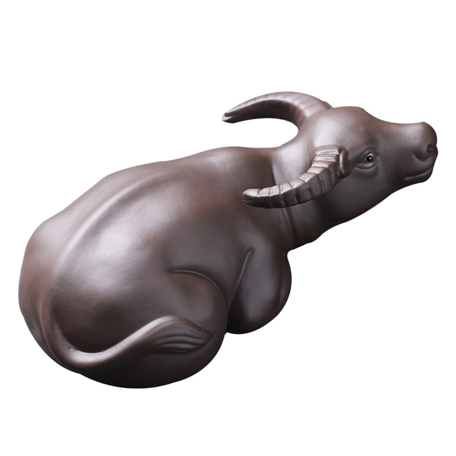 Elnwnnkc Purplee Clay Teaa Pet Ornamentt Cattle Statue Animal Figurine Teaware Decoration Teaa Tray Decoration
