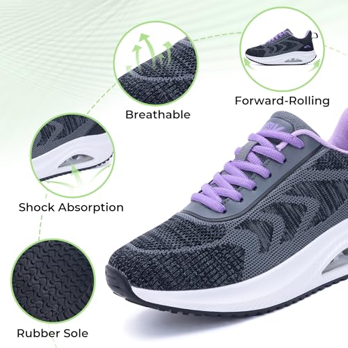 Image of IIV Women's Walking Shoes | Arch Support Orthotic Tennis Shoes | Plantar Fasciitis Sneakers for Pain Relief