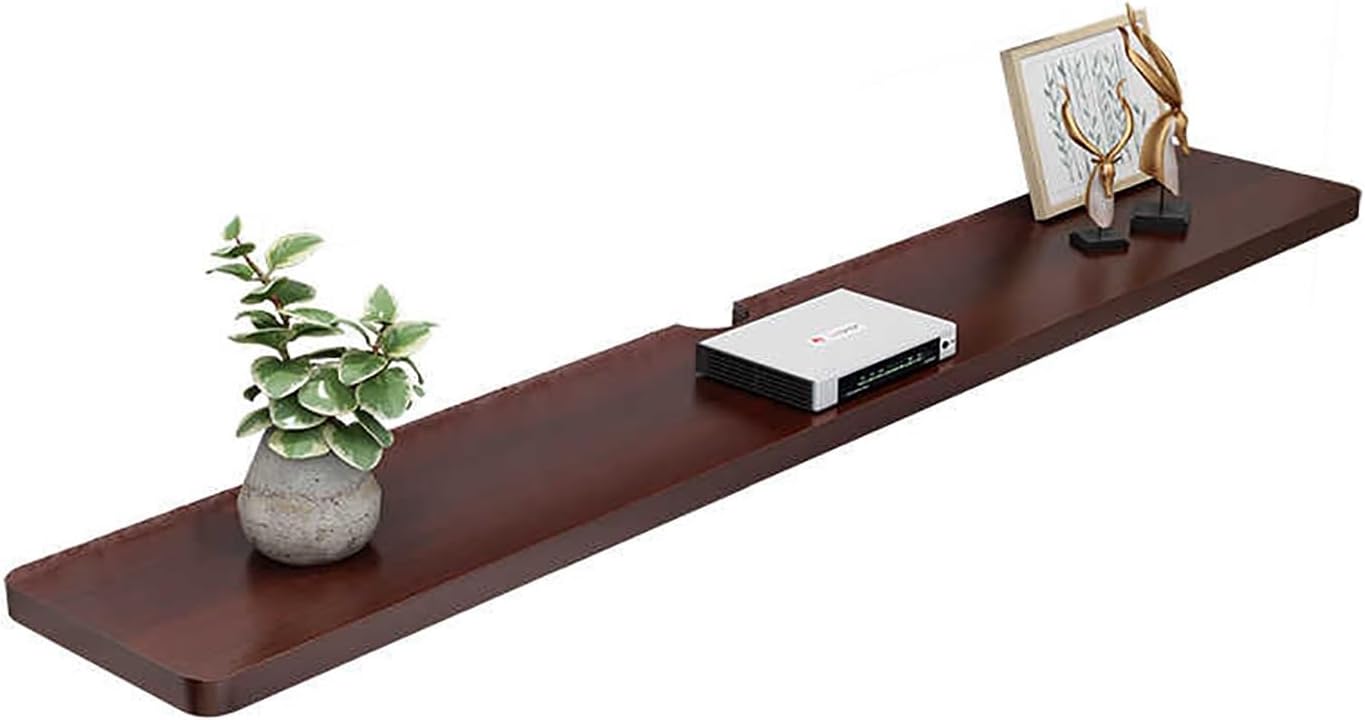 Floating Wall TV Cabinet Stand Wooden Floating TV Shelf Modern Floating TV Cabinet Console Shelf with Surface Storage Floating TV Stand Wall Mounted for Living Room Bedroom.