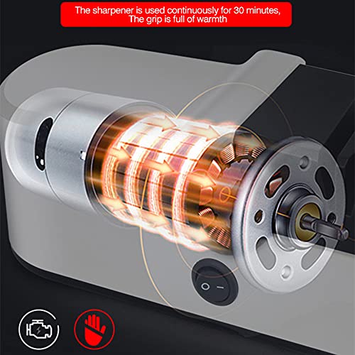 ZJYWAN Elektrischer Messerschleifer Profi USB Messerschärfer 4-in-1 Abziehstein für Alle Messer Grob Schleifen… – Bild 4