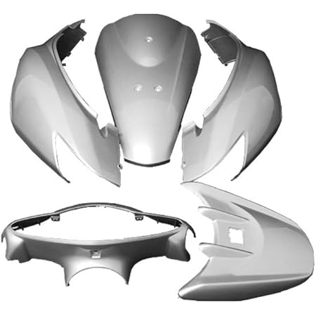 Amazon バイクパーツセンター スマートdio 純正タイプ外装セット 5点セット シルバー 銀 カウル 塗装済み ホンダ スマートディオ Z4 Dio Af56 Af57 Af63 3002 車 バイク 車 バイク