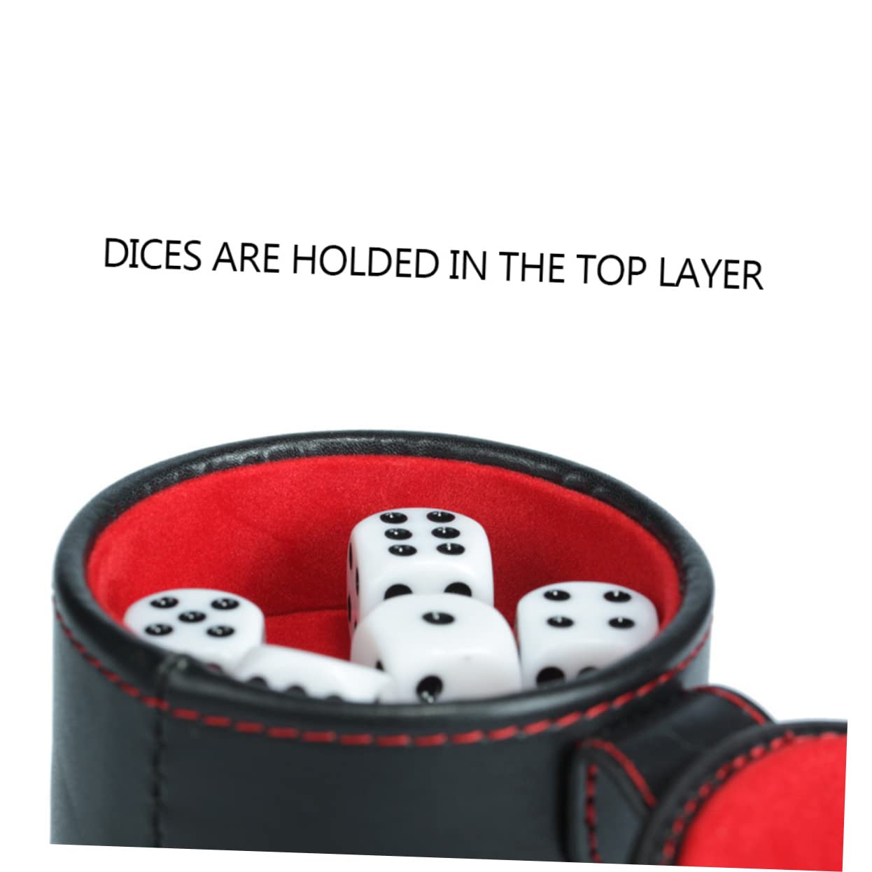 ibasenice 3 Sets Würfelbecher Polyhedral Würfel Leder Würfel Lagerung Container Für Unterhaltung