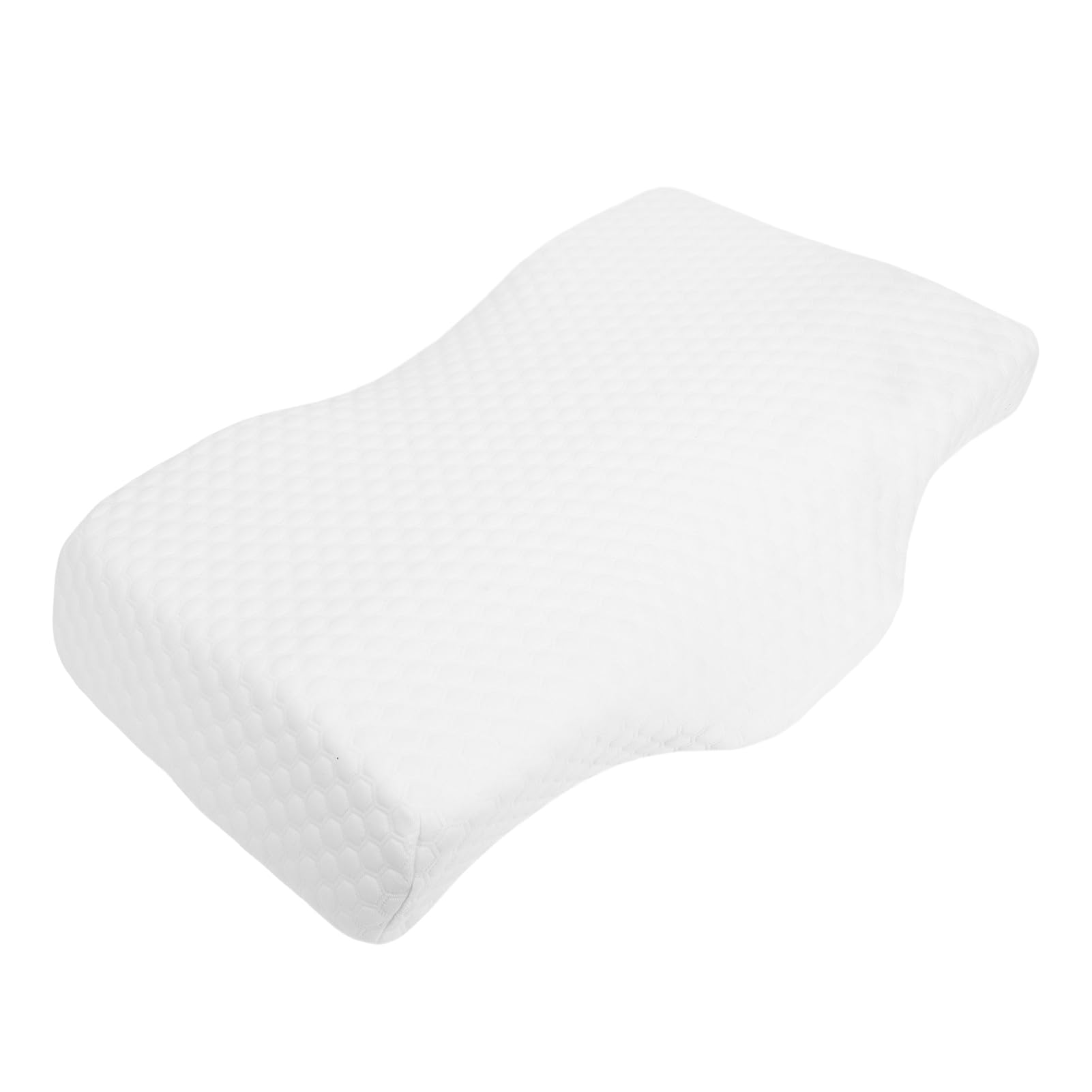 Tbest Poduszka Szyjna Powolny Powrót Ergonomiczne Wsparcie (WHITE 52*30*10)