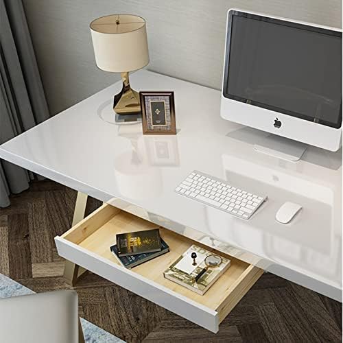 Image of CREON White Peel and Stick Wallpaper Waterproof Easy to Clean Vinyl Roll Decorative Kitchen Cabinet Table Closet (in 12X48, White Glossy WP)