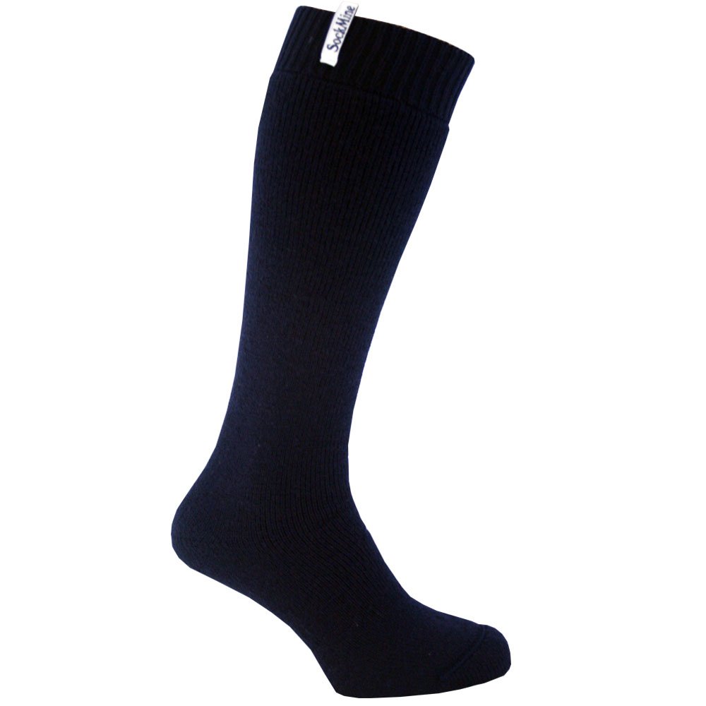 SockMine Merino Wool Welly Sock Navy (4-5.5)
