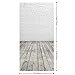 HUAYI 5'x10' Vinyl Backdrop for Photo Studio Pictures Home Decoration DIY Food Background Brick and Wood Floor D-2504
