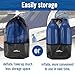 Affordura Boat Fender 4 Pack Boat Bumpers Fenders 6.5 Inch with 4 Ropes, Boat Bumpers for Pontoon Boat Fenders Inflatable (Blue)