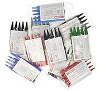 Gima - Mini Einweg-Ohrenspekulum, Verschiedene Farben (Schwarz, Grün, Blau, Rot) und Durchmesser (Ø 4 and 2,5 mm), latexfrei, Packung mit 1000 Stücken