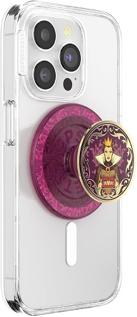 PopSockets Phone Grip for MagSafe, Magnetic Holder, Phone Stand, Disney - Essence of Evil Queen