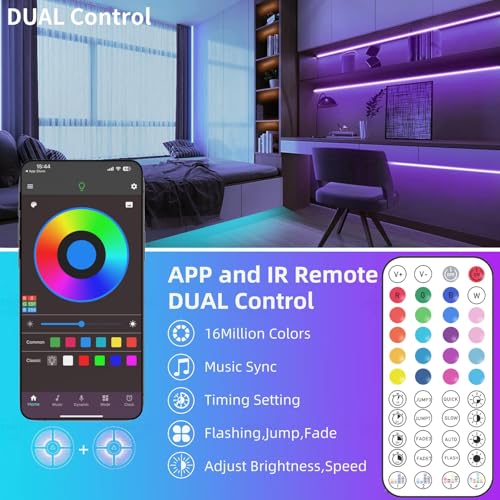 Tira LED RGB 5M con Control APP y Remoto miniatura 2