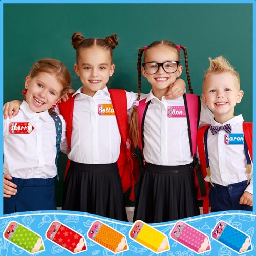 50% Off FEBSNOW Pencils Name Tag, 120Pcs Self-Adhesive Classroom Labels