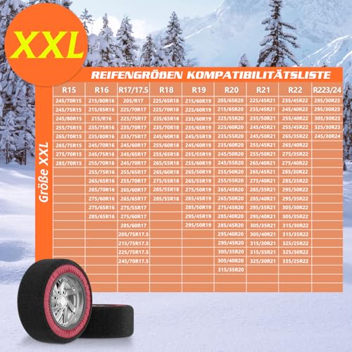 Chaînes à neige textile pour éviter de glisser en voiture - 2