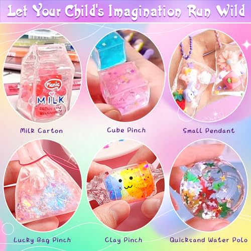 Nano Tape Bubble Kit für Kinder - 67 Pcs DIY Nano Tape Bubble Set, Squishy Spielzeug Bastelset, Super elastische Nano Klebebänder für Stressabbau und Spaß, Fidget Toys and Party Favors Geschenke