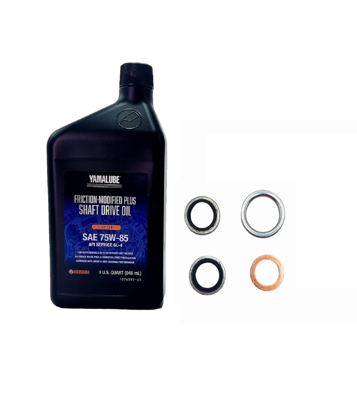 Grizzly 450 (2011-2014) all Models Differential/Gear Oil Change Kit 1 Quarts ACC-SHAFT-PL-32/ Washers