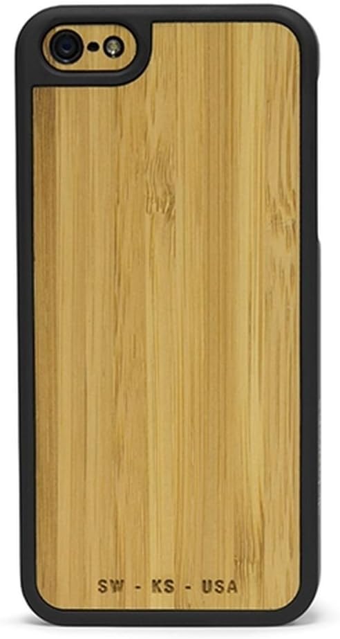 Slickwraps Wood Series the Case for iPhone 5 & 5s - Natural Carmel Bamboo - Carrying Case - Retail Packaging - Natural Carmel Bamboo