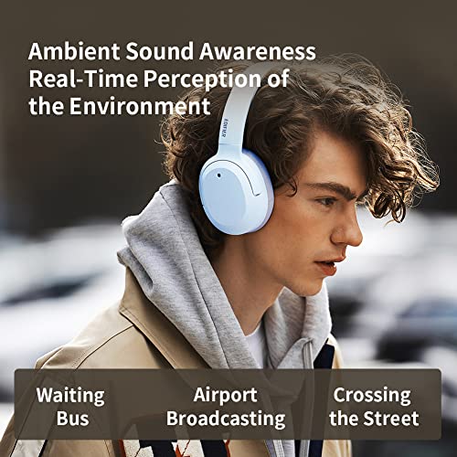 Image of Edifier W820NB Plus Over-Ear Active Noise Cancelling Headphones, Clear Calls with Deep Noise Reduction,Bluetooth Headphones with LDAC for Hi Res Wireless Audio Comfortable Fit,Bluetooth 5.2 Gray