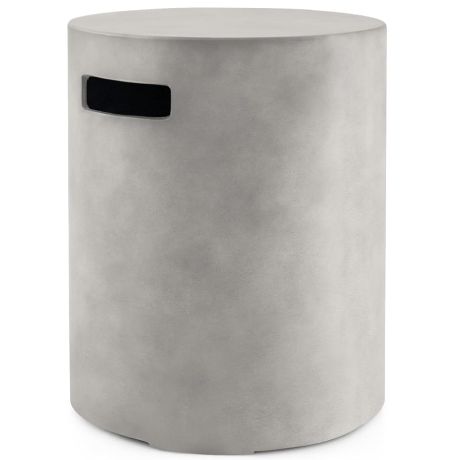 lovamsal Propane Tank Cover Table 16 X 20 Inch,20 LB Outdoor Propane Tank Storage Hideaway Table with Handles,Concrete Gas Tank Holder Suitable,Grey