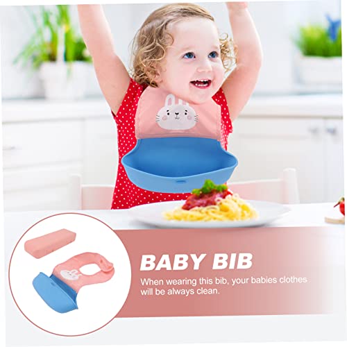 SUPVOX Feeding Bib for Cartoon Design with Storage for Dinning Rooms and Picnics Durable Material Keeps Clothes3